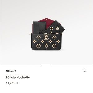 Louis Vuitton Felicie Pochette On the Shoulder/Clutch